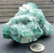 Fluorit Stufe - Rohstein - Kristall - Matrix - grün - Madagaskar - Brocken 