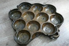 Alte antike schöne Backform Kuchenform Ton / Keramik vor 1900