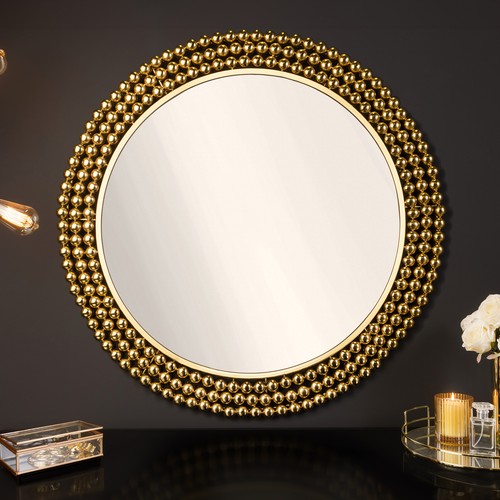 Runder wandspiegel pearls - wandspiegel, 75cm