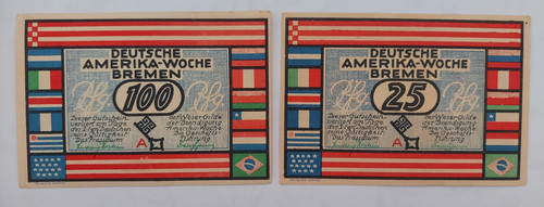 Notgeld stadt bremen deutsche - stadt,