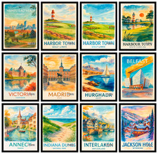 Iconic World Cities Poster |