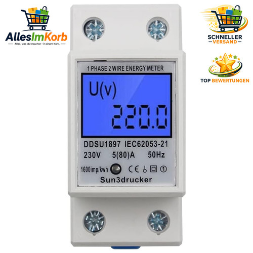 Stromzähler lcd digital - stromzähler,