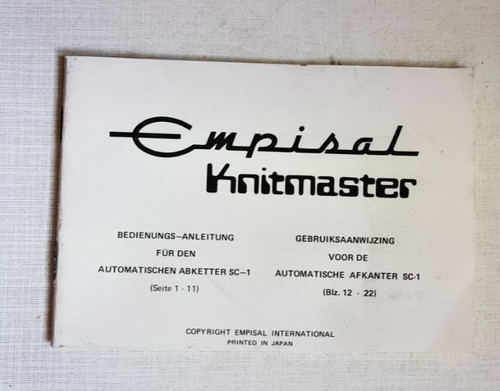 Empisal knitmaster anleitung - anleitung,