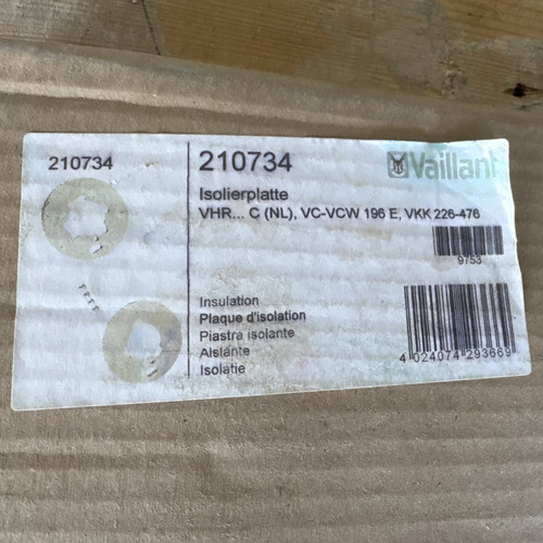 Vaillant isolierplatte 210734 - isolierplatte,