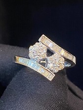 Pave 0,73 Cts Runde Baguette