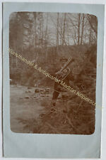 orig. Foto AK 1905 Zürich Herr Wald Musik Blasinstrument Tuba