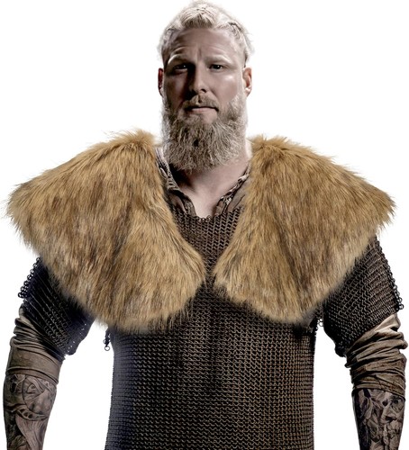 Viking kunstfell kragen - kunstfell,