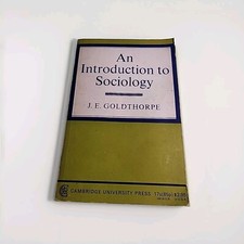 Introduction to Sociology Goldthorpe 1968 Paperback Book