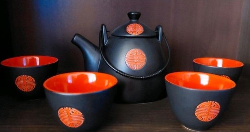 Japanisches teeset asiatisches - japanisches,