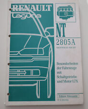 Werkstatthandbuch Renault Laguna I Besonderheiten Schaltgetriebe Motor L7X 1997
