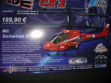 Blade CX-2 RTF in Originalverpackung.Idealer Anfängerheli!