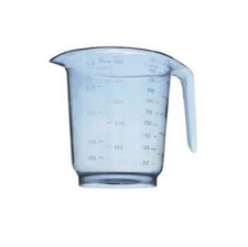 Bekaform Messbecher Meßbecher glasklar 500 ml 0,5 Liter Skala Mehl Zucker Wasser