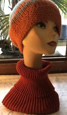 Rollkragen weiche Alpakawolle Peru fair Trade Rost/orange