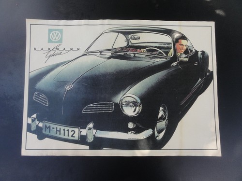 Altes werbeplakat karmann ghia - altes,