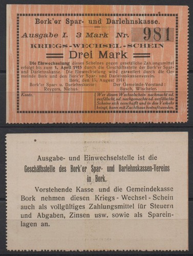 30432 notgeld bork - -,