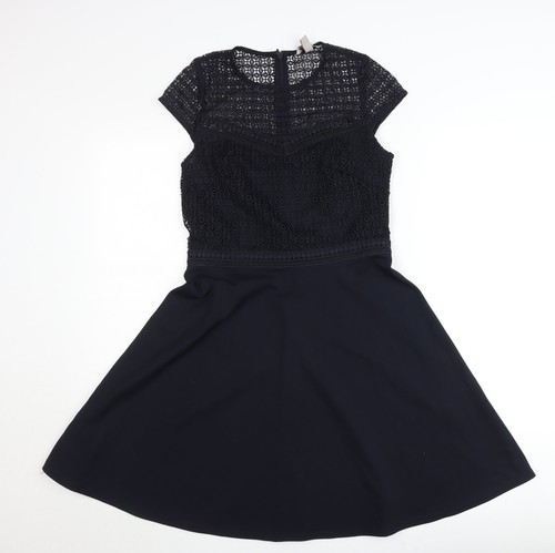 Damen kleid schwarz spitze - damen,