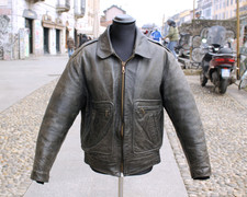 Herren lederjacke grau