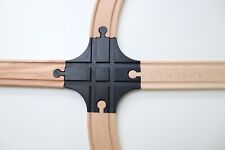 Kreuzweiche (mittel) für Brio | IKEA Lillabo | Playtive-Holzeisenbahn