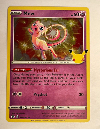 Mew holo 011 025 - holo,