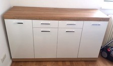 Kommode/Sideboard - Eiche/Weiß