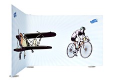 EXPOLINC Fabric System - die nahtlose Presse- & Messewand - variabel+erweiterbar