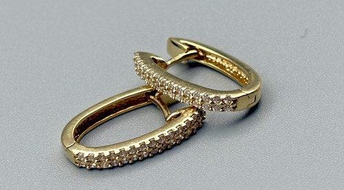 Karat gold creolen ohrringe - gold,