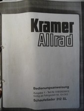 x 265 Kramer 312 SL Bedienungsanleitung Wartungsanleitung service manual