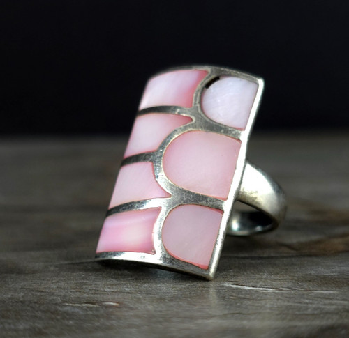 Ring silber 925 - ring, perlmutt