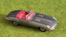 JAGUAR "E" Type Cabrio Roadster TEKNO Denmark 1:43 grau rot # 926 Vintage 1960er