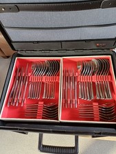 AMC Besteck 84 teilig, plus 6 große Teile (Fleischbesteck, Löffel,) gebraucht, 