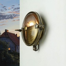 Außenleuchte Glas Messing