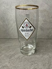 Vintage Alpirsbacher Klosterbrau Bier Glad 0,3 Liter Sammlerstück deutsches Bargeschirr 