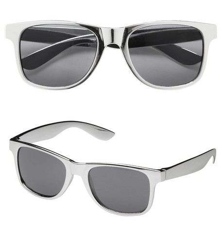 Brille silber metallic - in,
