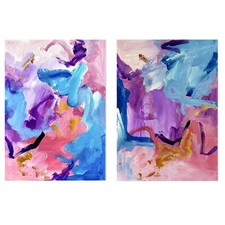 2 Acrylbilder auf Papier