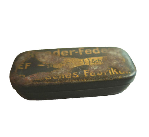 Blechdose schreibfeder feder - schreibfeder,