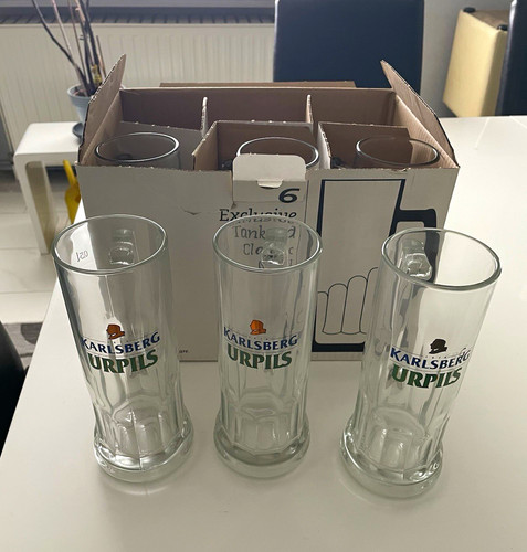 Karlsberg urpils bierkrug - 6x,