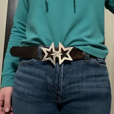 Doppel Stern Gürtelschnalle