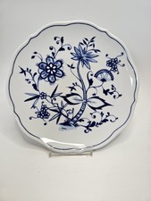 Triptis Porzellan Zwiebelmuster Kuchenteller, Dessertteller 