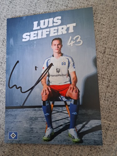 Hsv autogrammkarte signiert - autogrammkarte,