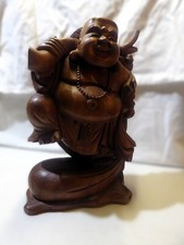 Buddha Figur Holz, groß