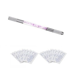 Microblading Stift Manuell Pen Permanent Makeup Gerät + Nadel, Set