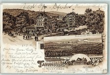 13418604 - 6200 Wiesbaden Hotel Taunusblick Blick nach dem Rhein Kgl. Forsthaus