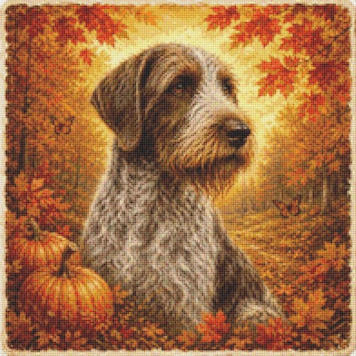 Korthals griffon welpe - griffon, im