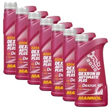 7L MANNOL DEXRON III 3 H G F ATF ÖL AUTOMATIK GETRIEBEÖL SERVOÖL SERVOLENKUNGSÖL