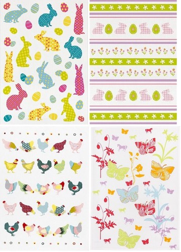 Geschirrtuch ostern hasen - 1,