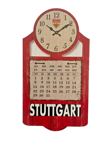 Vfb stuttgart kalender wanduhr - stuttgart, kalender-wanduhr