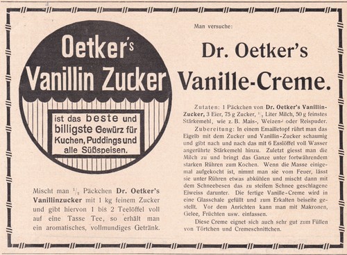 Oetker reklame 1910 - , dr