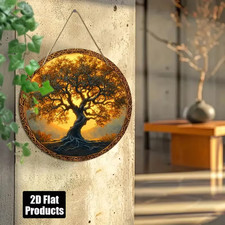 Rundes Lebensbaum Holzschild