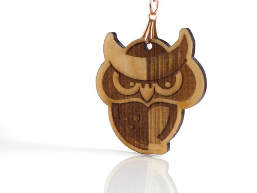 Anhänger holz eule laser - anhänger,