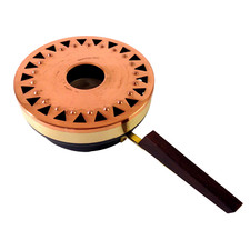 Stövchen Kupfer Holz Vintage